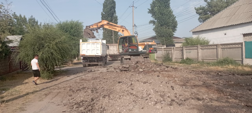 Кочкорбаев көчөнү асфальттоо